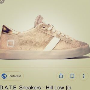 D.A.T.E Gold Sneakers